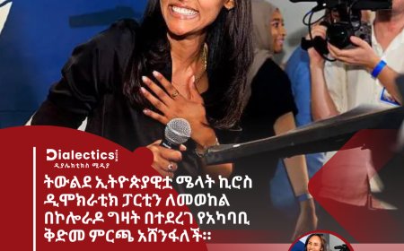 ትውልደ ኢትዮጵያዊቷ ሜላት ኪሮስ ዲሞክራቲክ ፓርቲን ለመወከል በኮሎራዶ ግዛት በተደረገ የአካባቢ ቅድመ ምርጫ አሸንፋለች።